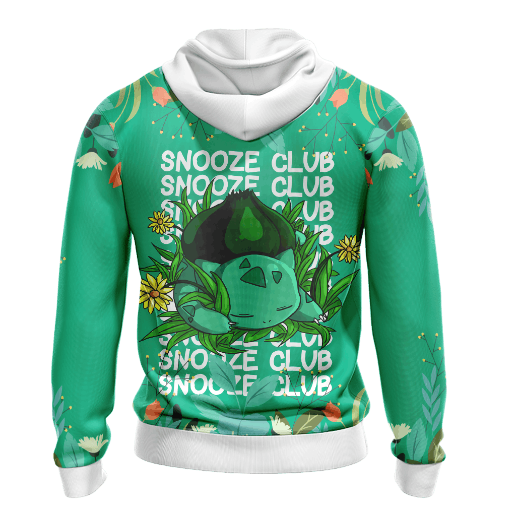 Pokemon - Bulbasaur Snooze Club Unisex 3D T-shirt