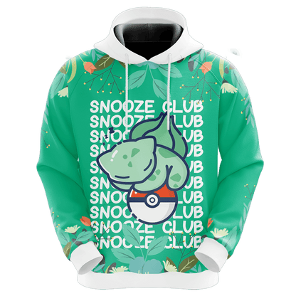 Pokemon - Bulbasaur Snooze Club Unisex 3D T-shirt