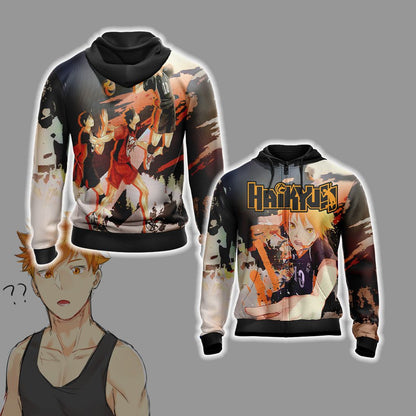 Haikyuu New Version Unisex 3D T-shirt Zip Hoodie
