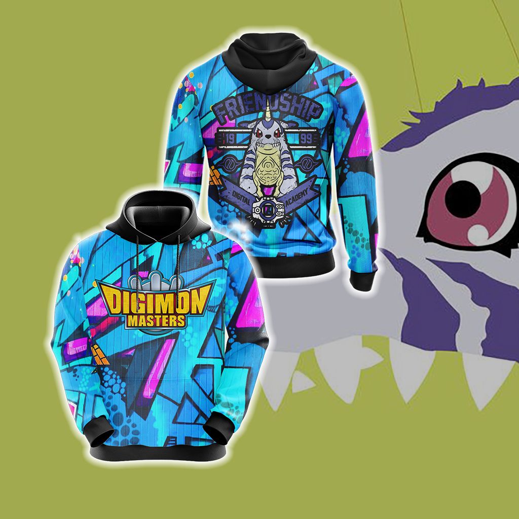 Digimon Master Friendship Unisex 3D T-shirt Hoodie