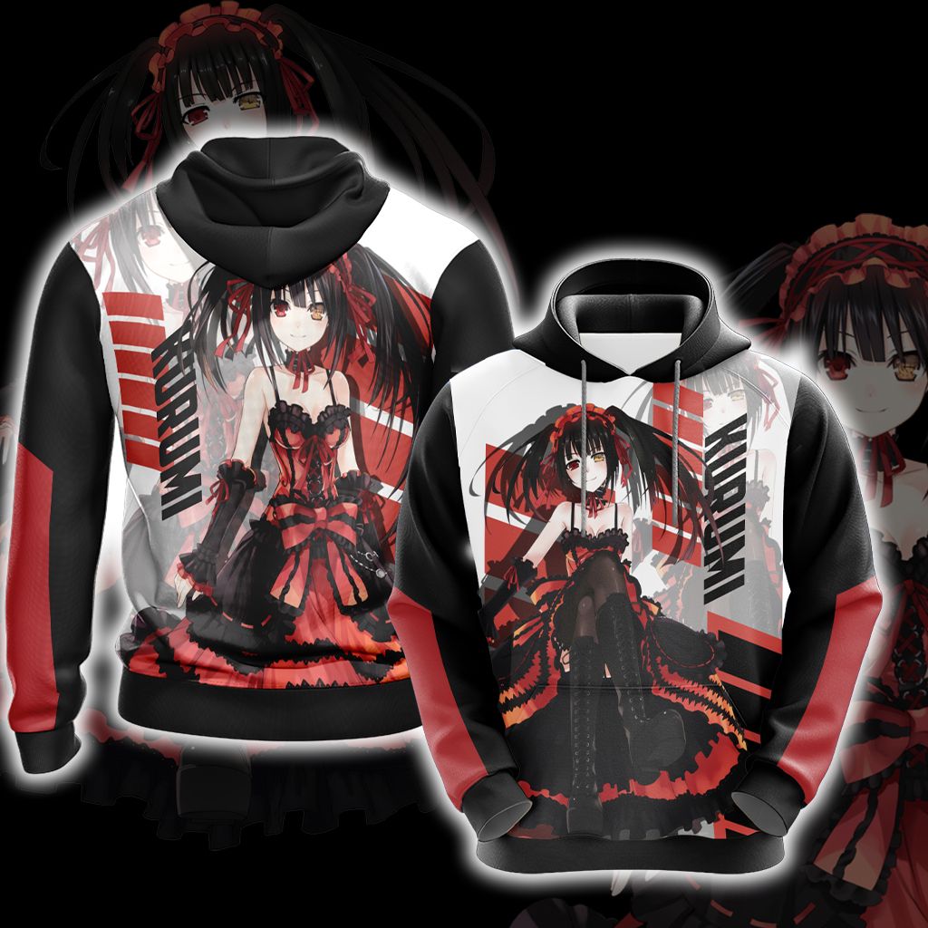 Date A Live - Kurumi New Stye Unisex 3D T-shirt Hoodie