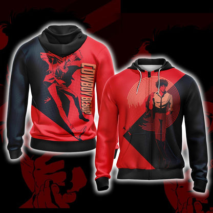 Cowboy Bebop Unisex 3D T-shirt Zip Hoodie
