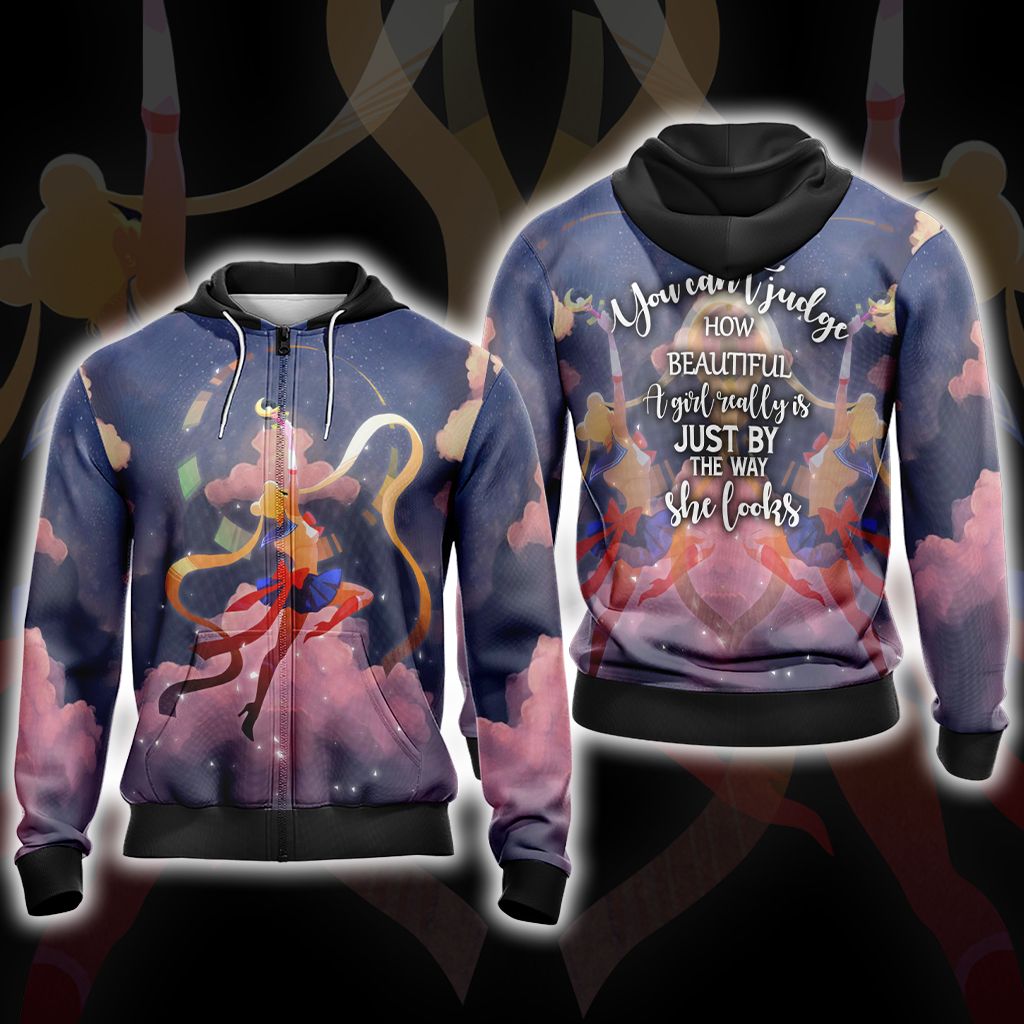 Sailor Moon New Version 2 Unisex 3D T-shirt Zip Hoodie
