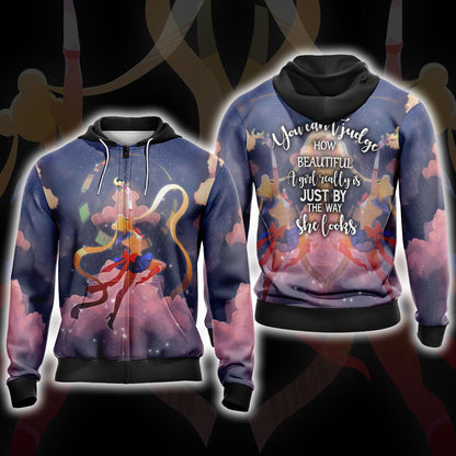 Sailor Moon New Version 2 Unisex 3D T-shirt Zip Hoodie
