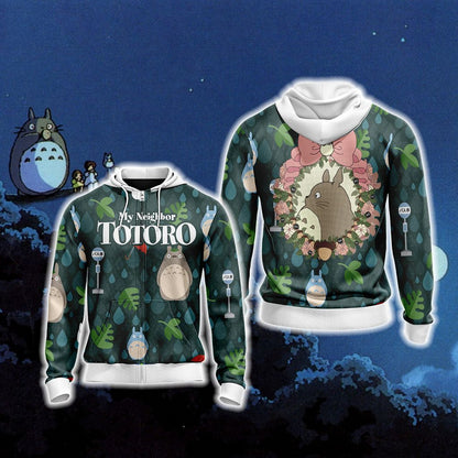 My Neighbor Totoro New Style Unisex 3D T-shirt Zip Hoodie