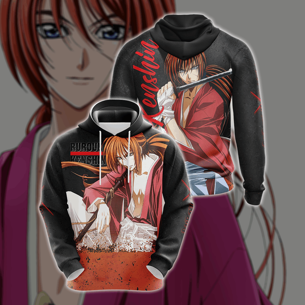 Rurouni Kenshin Unisex 3D T-shirt Hoodie