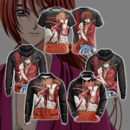 Rurouni Kenshin Unisex 3D T-shirt