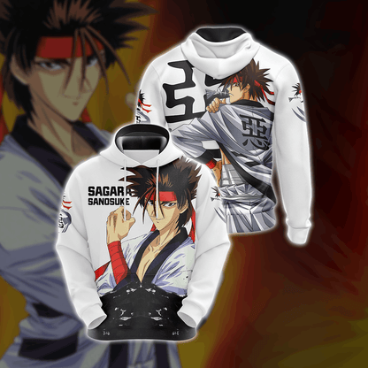 Rurouni Kenshin - Sagara Sanosuke Unisex 3D T-shirt Hoodie