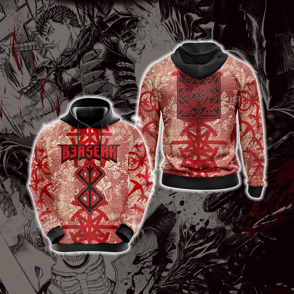 Berserk - Guts Brand of Sacrifice Protective Seal Tailsman Unisex 3D T-shirt Hoodie