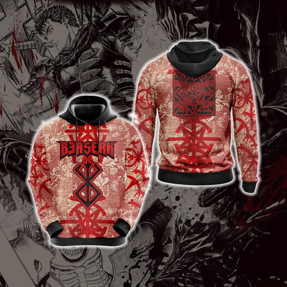 Berserk - Guts Brand of Sacrifice Protective Seal Tailsman Unisex 3D T-shirt Hoodie