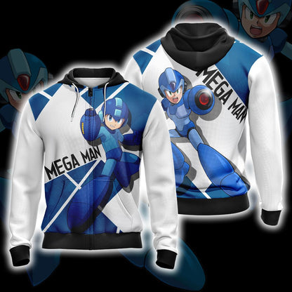 Mega Man New Version Unisex 3D T-shirt Zip Hoodie