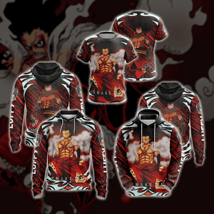 One Piece - Luffy Snakeman Unisex 3D Hoodie   