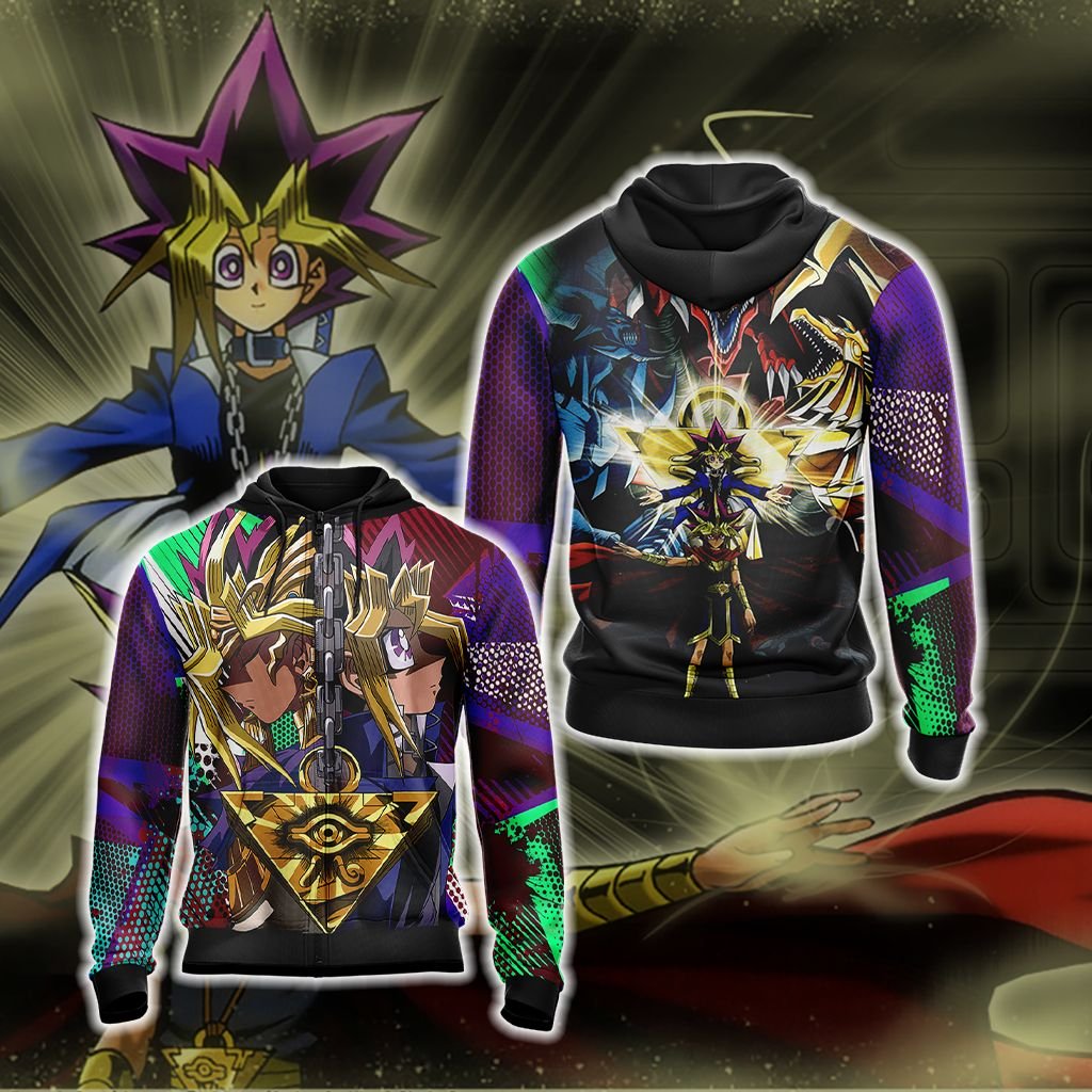 Yu-Gi-Oh! Unisex 3D T-shirt Zip Hoodie XS 