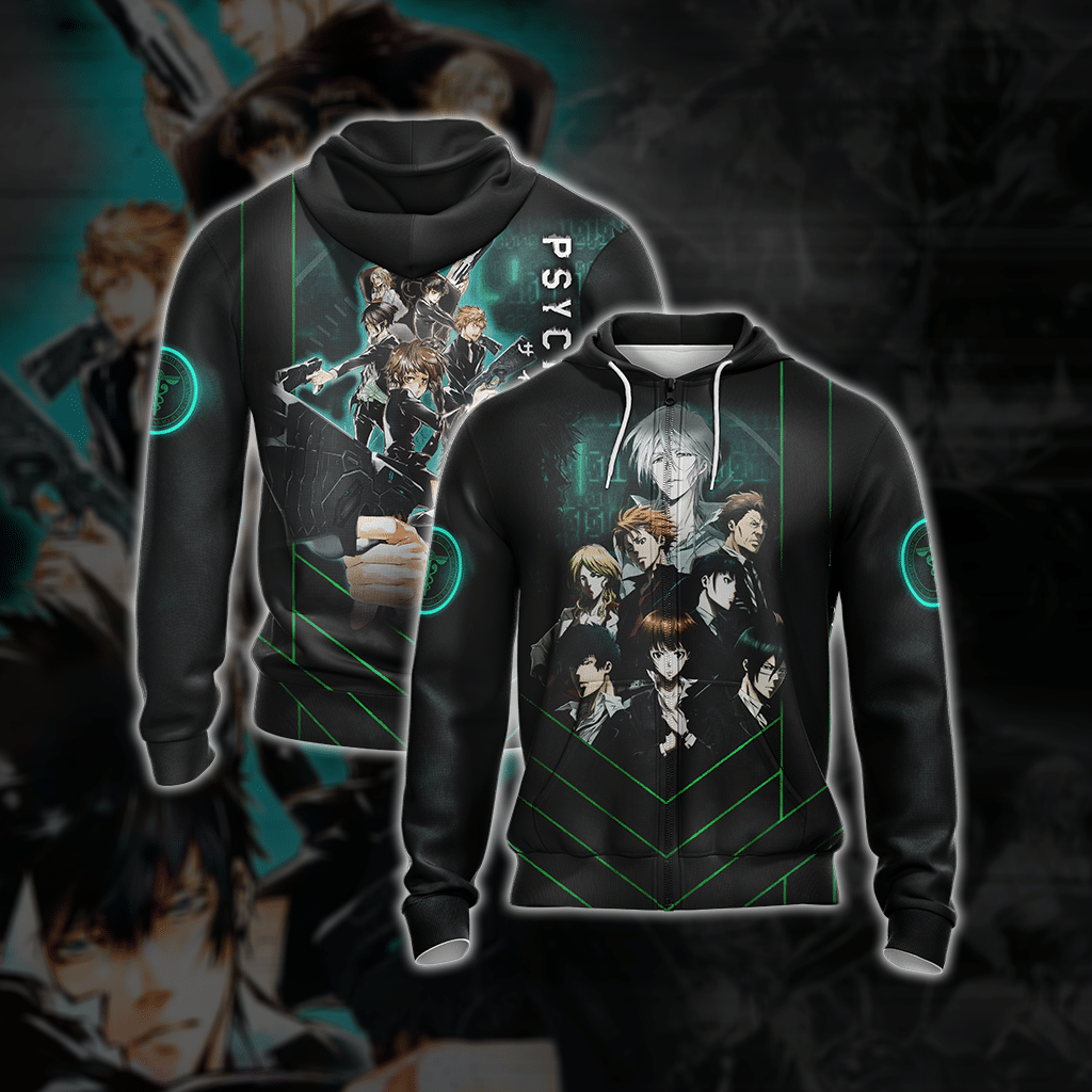Psycho-Pass Unisex 3D T-shirt Zip Hoodie