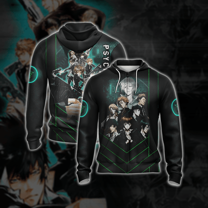 Psycho-Pass Unisex 3D T-shirt Zip Hoodie