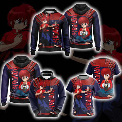 Ranma ½ Cute Unisex 3D T-shirt