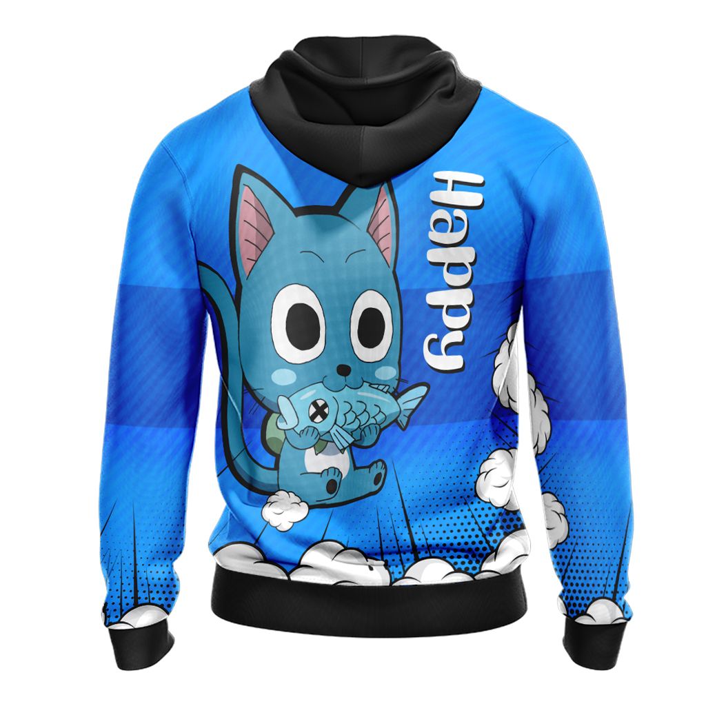 Fairy Tail Happy Unisex 3D T-shirt