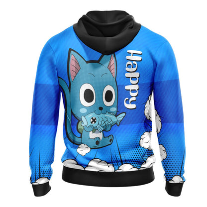 Fairy Tail Happy Unisex 3D T-shirt
