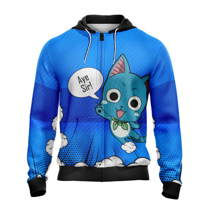 Fairy Tail Happy Unisex 3D T-shirt