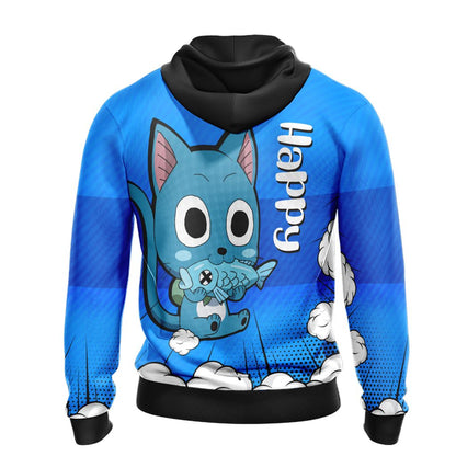 Fairy Tail Happy Unisex 3D T-shirt