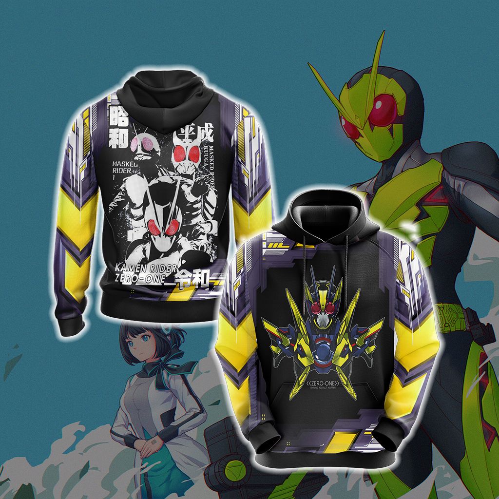 Kamen Rider Zero One Unisex 3D T-shirt Hoodie