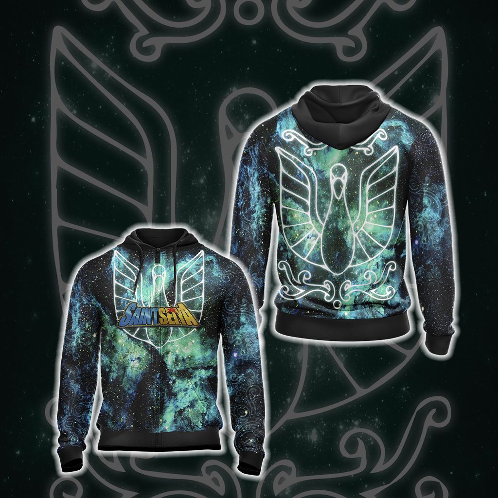 Saint Seiya - Cygnus Icon Unisex 3D T-shirt Zip Hoodie