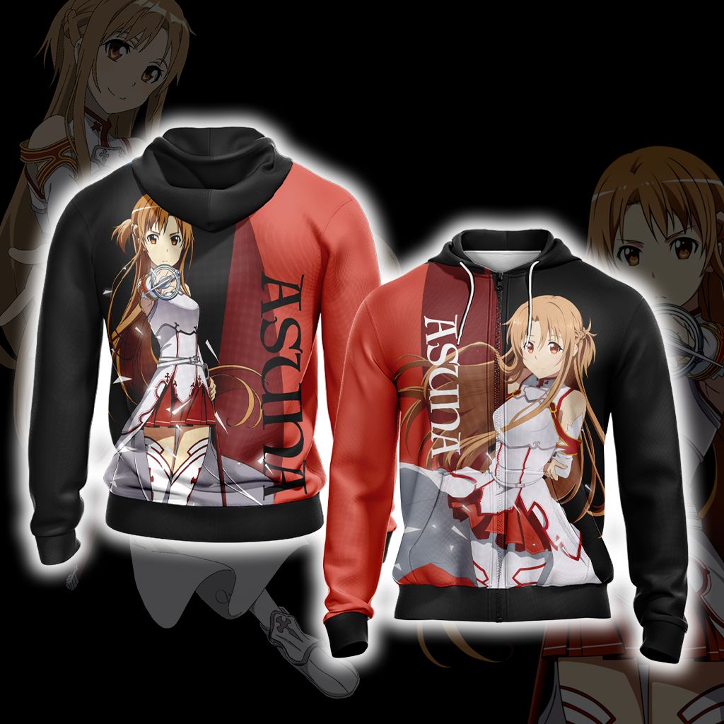 Sword Art Online Asuna Yukki New Look Unisex 3D T-shirt Hoodie