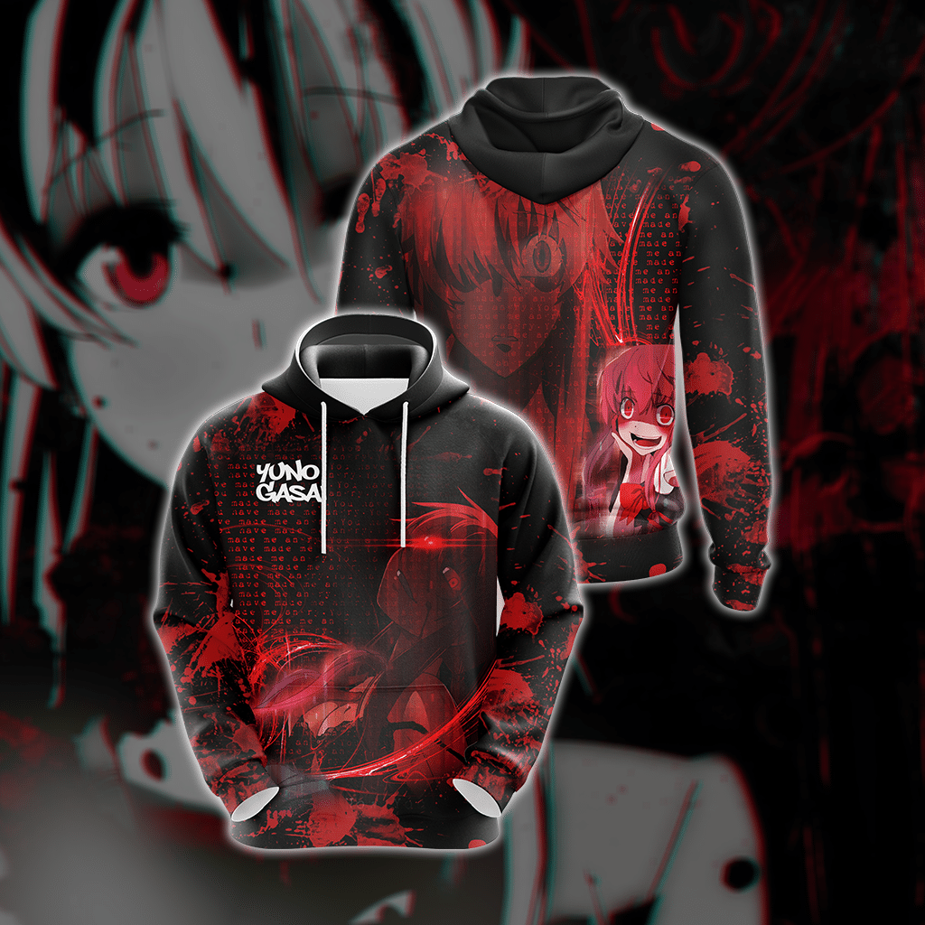 Future Diary Gasai Yuno Unisex 3D T-shirt Hoodie