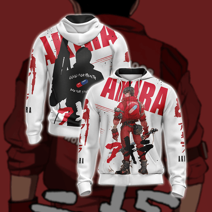 Kaneda Akira Unisex 3D T-shirt Zip Hoodie