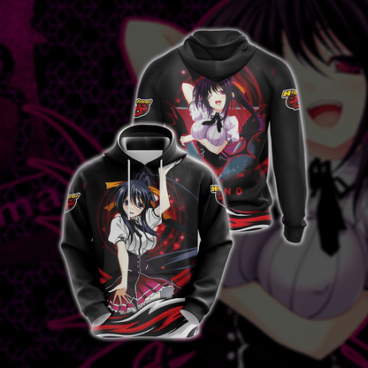 Highschool DxD - Akeno Himejima Unisex 3D T-shirt Zip Hoodie