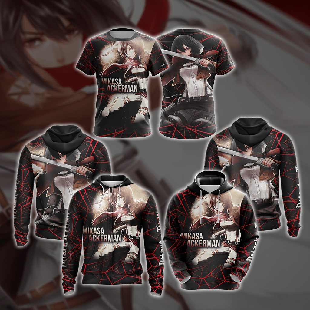 Attack On Titan - Mikasa Ackerman New Style Unisex 3D T-shirt