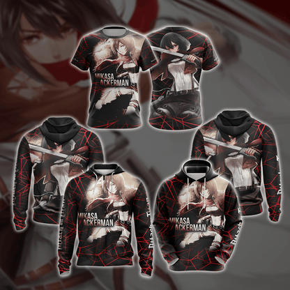 Attack On Titan - Mikasa Ackerman New Style Unisex 3D T-shirt