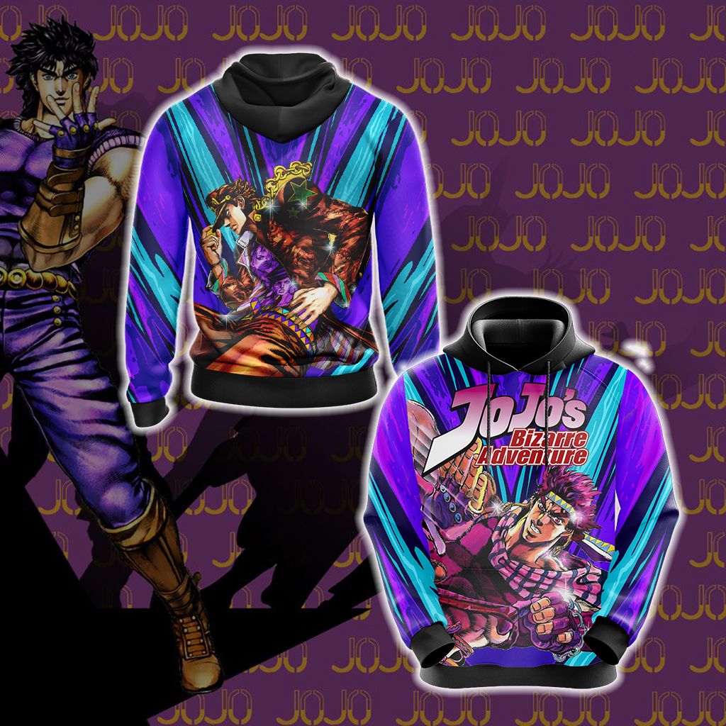 Jojo's Bizarre Adventure - Joseph Joestar New Unisex 3D T-shirt Hoodie S 