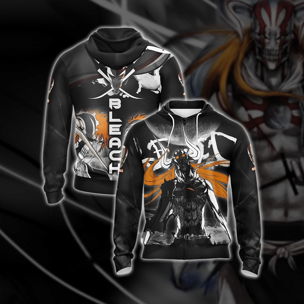 Bleach New Look Unisex 3D T-shirt Zip Hoodie