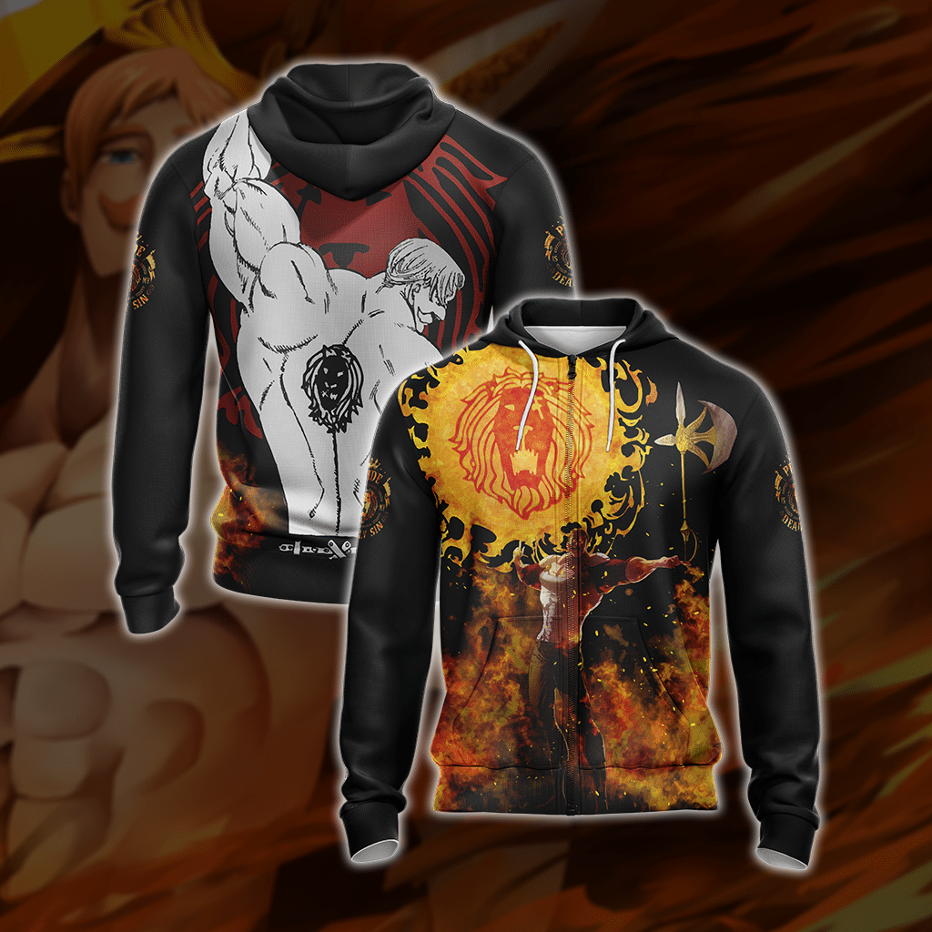 The Seven Deadly - Sins Escanor New Style 3D T-shirt Zip Hoodie
