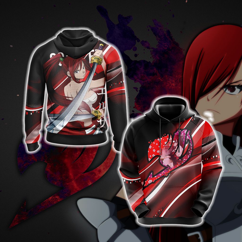 Fairy Tail - Erza Scarlet New Style Unisex 3D T-shirt Hoodie