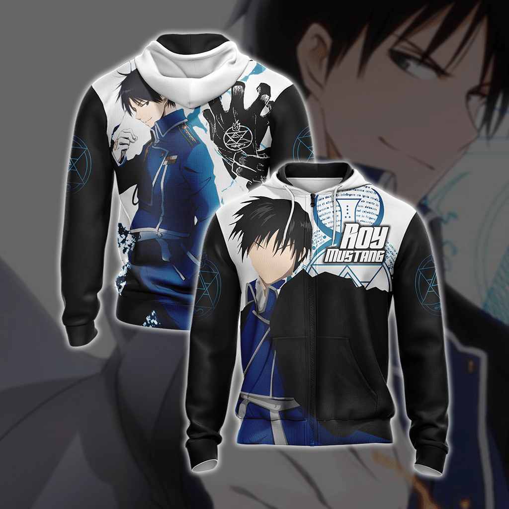 Fullmetal Alchemist - Roy Mustang New Style Unisex 3D T-shirt Zip Hoodie