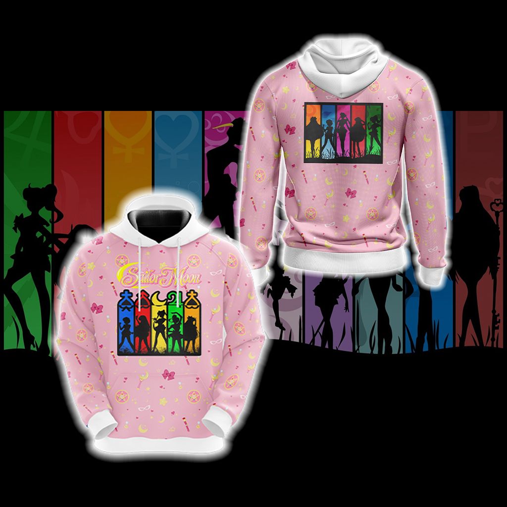 Sailor Moon - Characters New Look 3D T-shirt Hoodie
