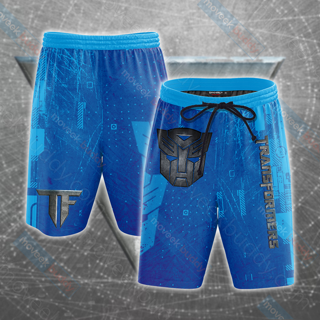 Transformers Autobot Unisex 3D T-shirt Beach Shorts