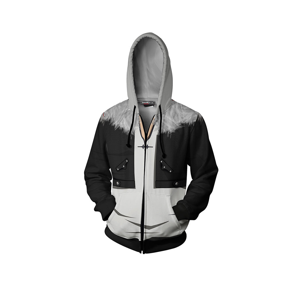 Squall Leonhart Final Fantasy VIII Cosplay Zip Up Hoodie Jacket