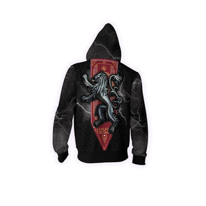 House Lannister Game Of Thrones New Look Zip Up Hoodie   