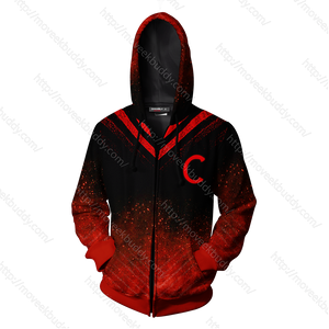 RWBY Cinder Fall Symbol Zip Up Hoodie   