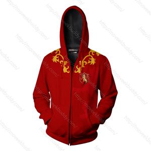 House Lannister Game Of Thrones Zip Up Hoodie   