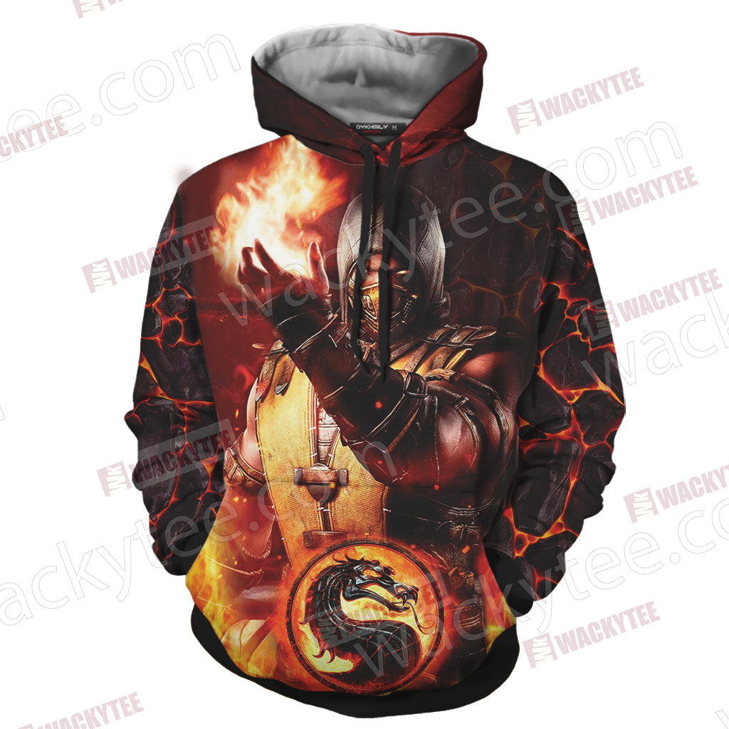 Mortal Kombat Scorpion New Look Unisex 3D T-shirt