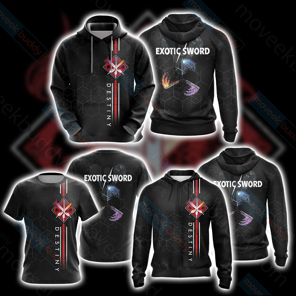 Destiny Exotic Swords Unisex 3D T-shirt