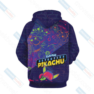 Detective Pikachu Unisex 3D Hoodie   