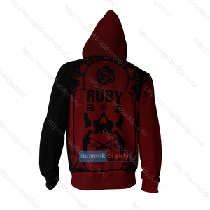 RWBY Ruby The Reaper Zip Up Hoodie   