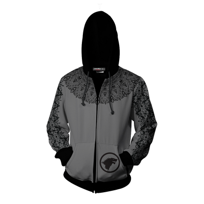 House Stark Game Of Thrones New Zip Up Hoodie