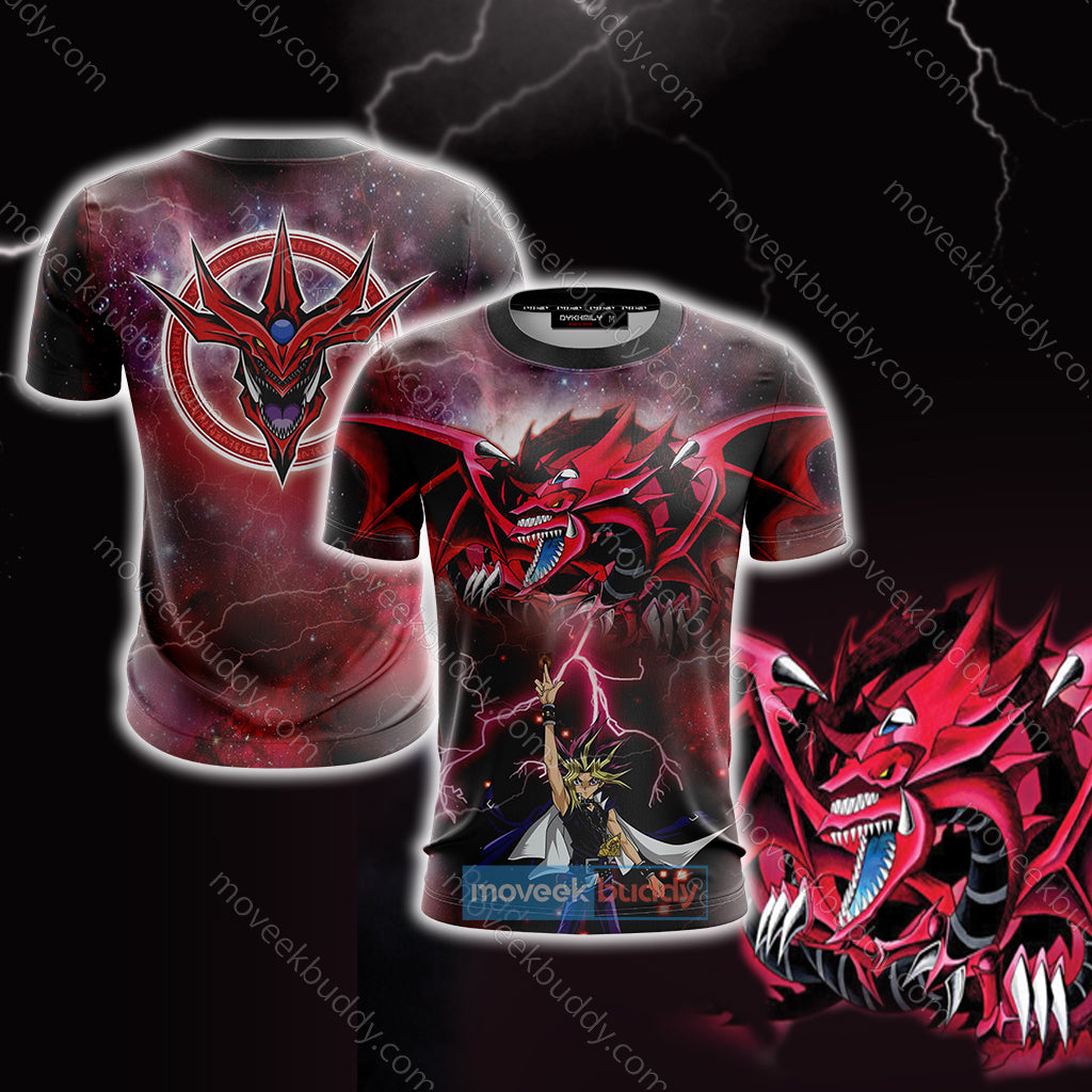 Yu-Gi-Oh! Yami Yugi And Slifer The Sky Dragon Unisex 3D T-shirt   