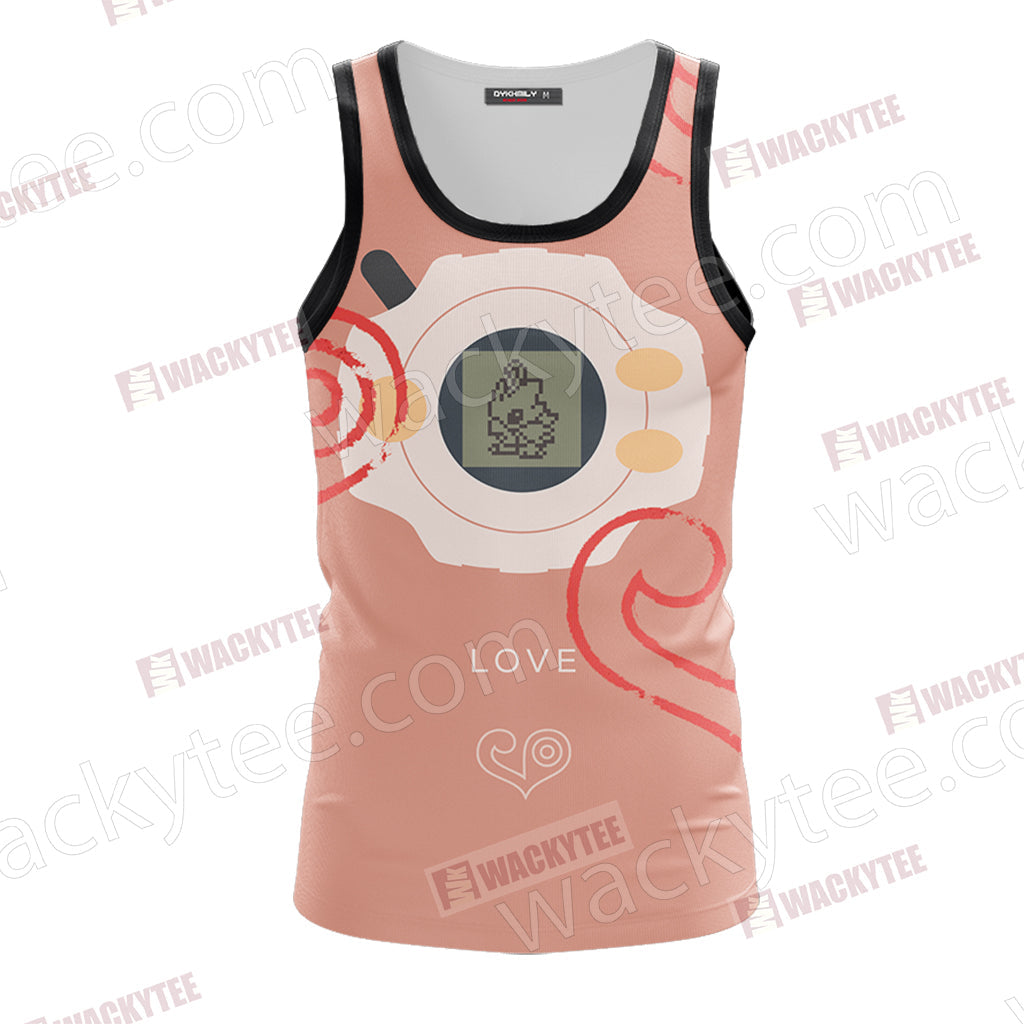 Digimon The Crest Of Love Piyomon Unisex 3D T-shirt